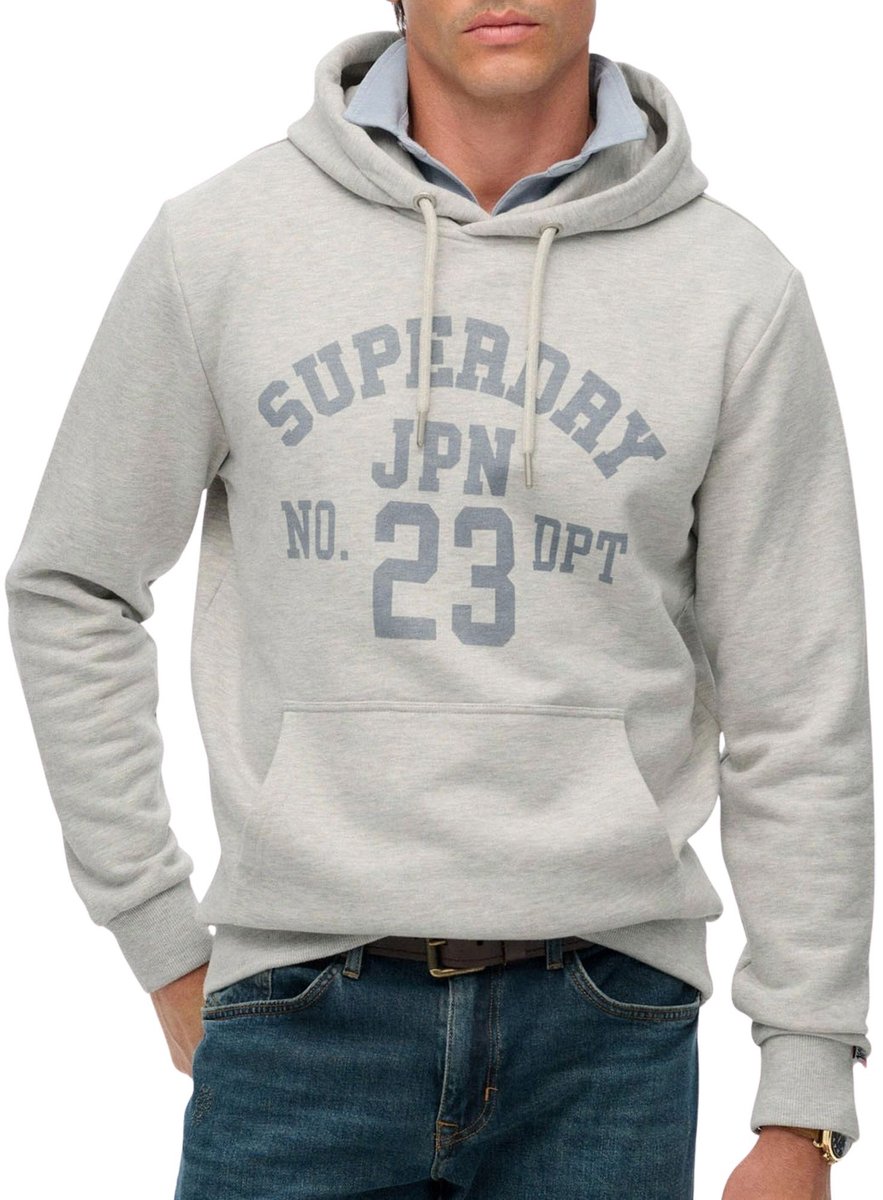 Superdry Athletic Essential Hoodie Heren Grijs