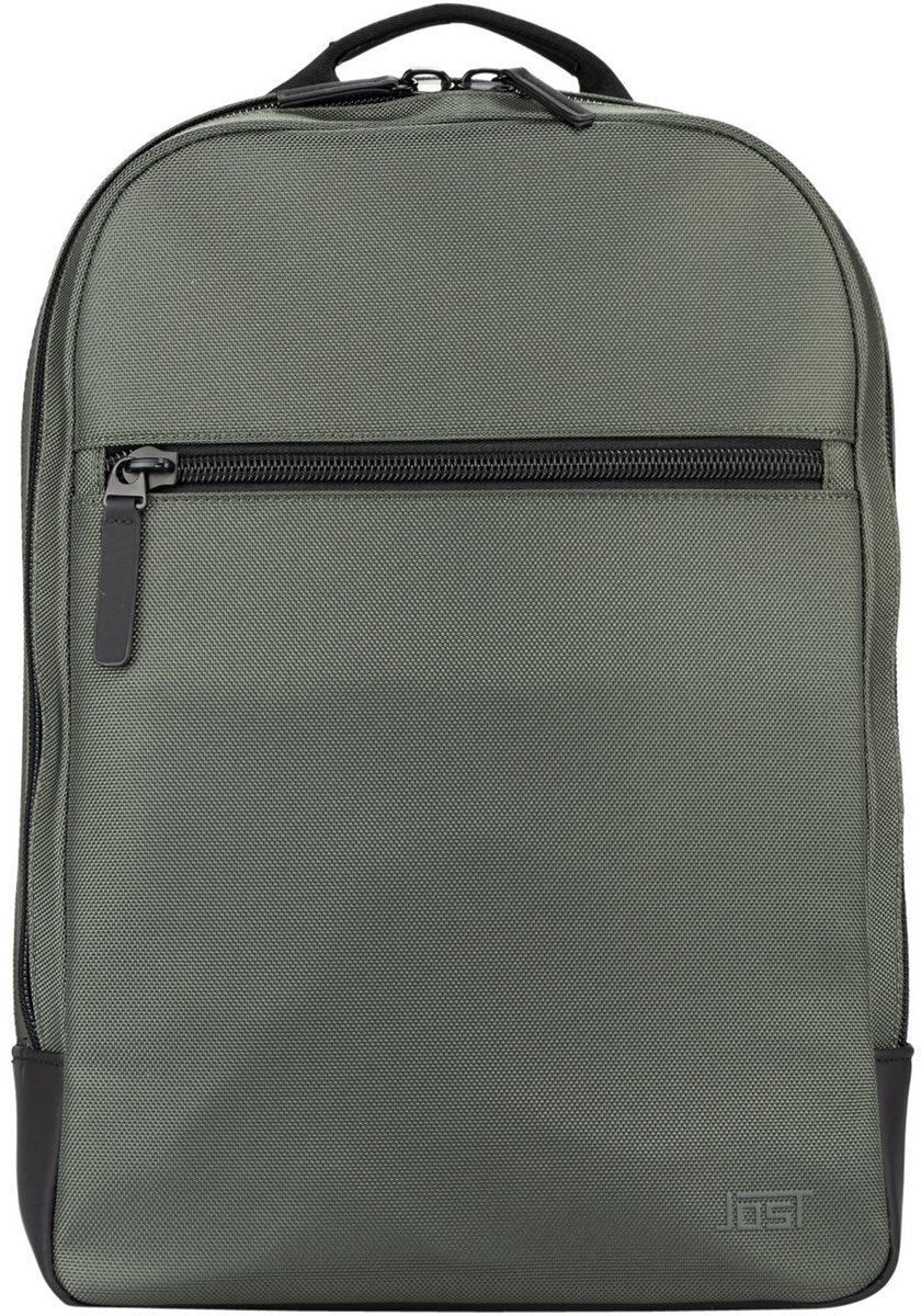 JOST laptop rugzak rugzak met laptopvak Balling Backpack Olive olijfgroen