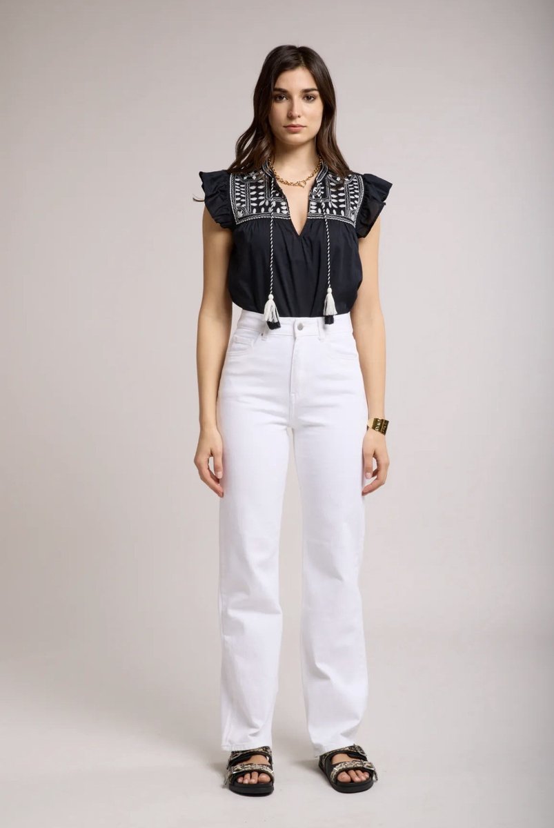 Toxik straight jeans wit maat XS