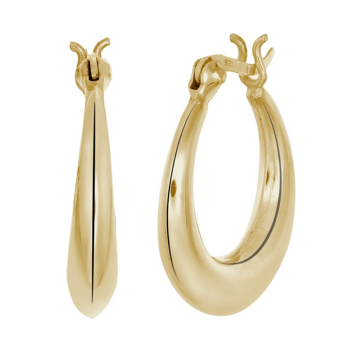 Oorbellen Classy Goudkleur Zilver Gold-Plated JE050G