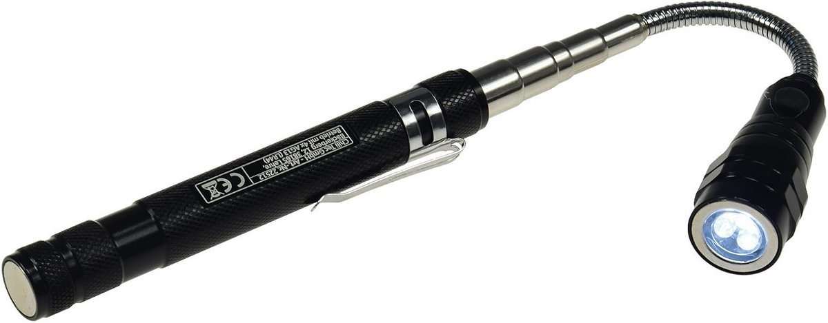Telescopische Pick-up Tool met Magneet en LED-Verlichting, Flexibel Uitschuifbaar