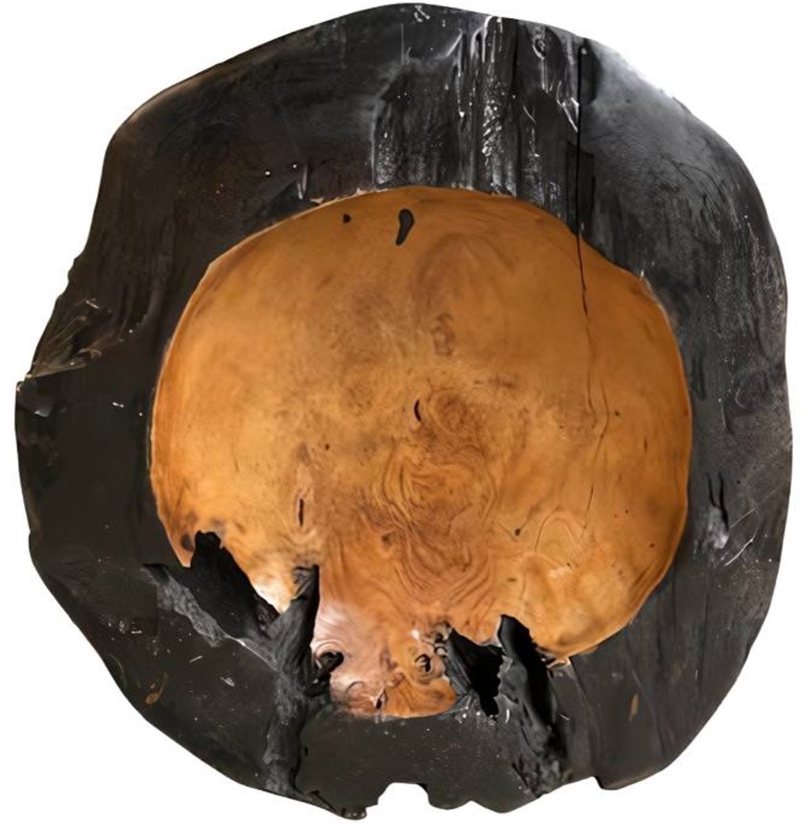 Organic teak bowl bl.nat. D40cm