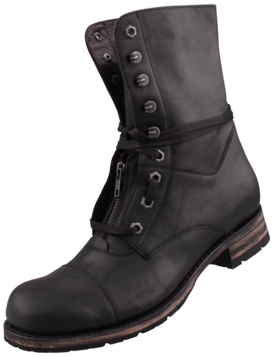 Sendra heren veterschoenen 12334 zwart