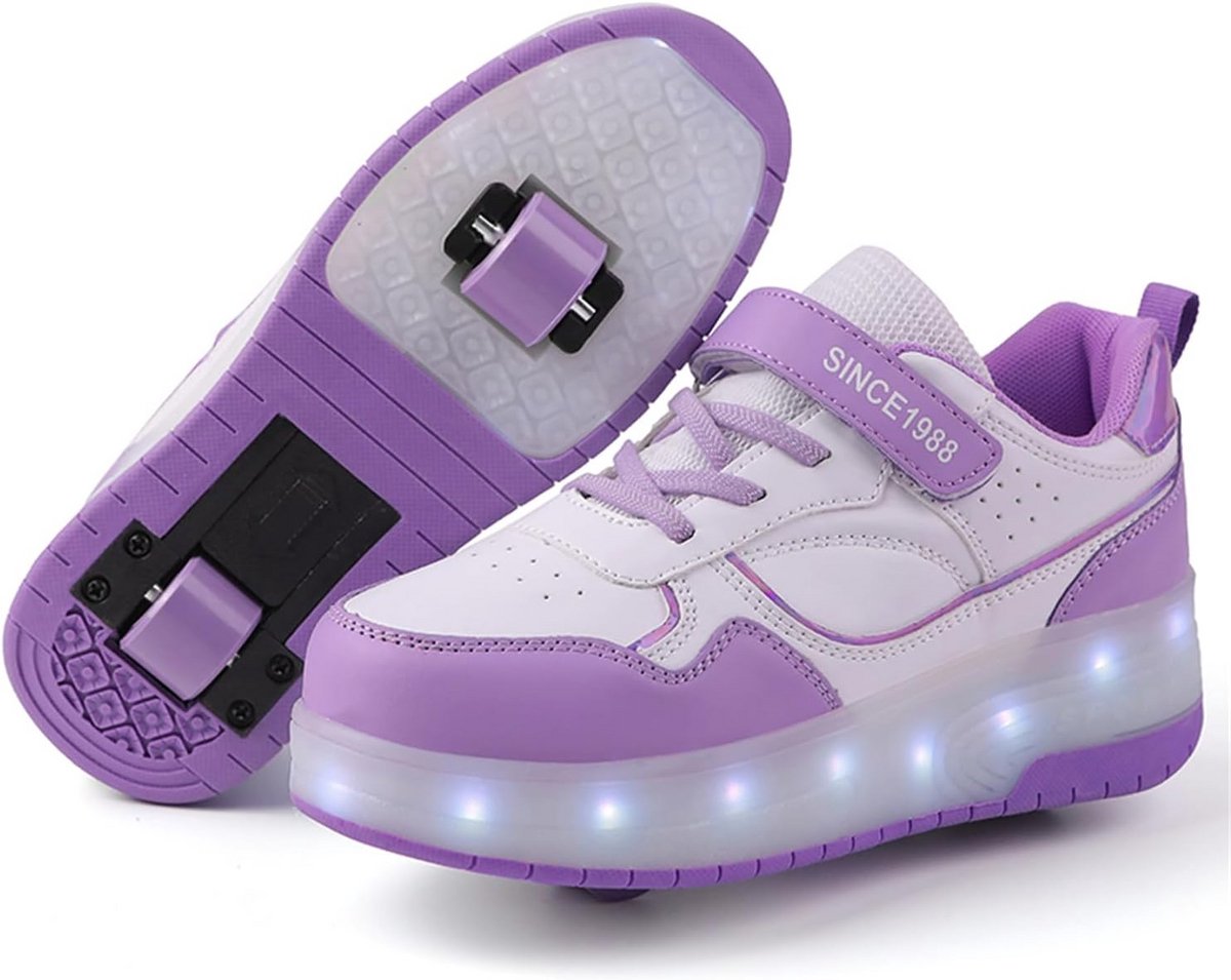 Verstelbare Kinderrolschaatsen met LED Verlichting en USB Oplaadbaar