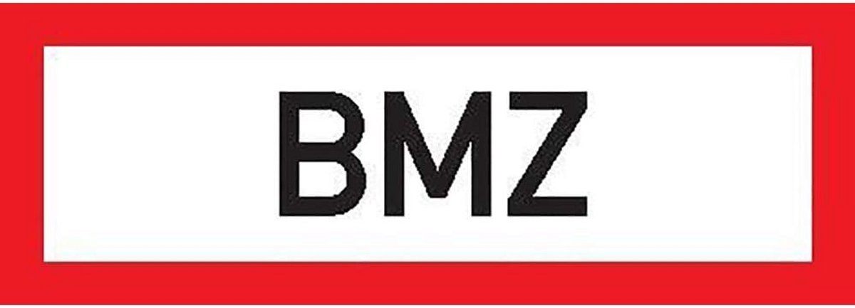 Instructiebord Brandmeldcentrale Folie 297 x 105 mm Zelfklevend