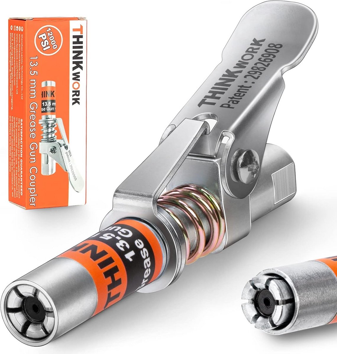 Vetpistoolkoppeling 1/8" NPT met Snelkoppeling voor Vetspuit