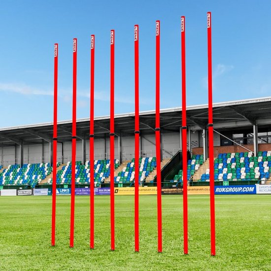 Set van 8 Telescopische Trainingspionnen voor Slalom en Sportoefeningen, Hoogte Verstelbaar — afbeelding 2