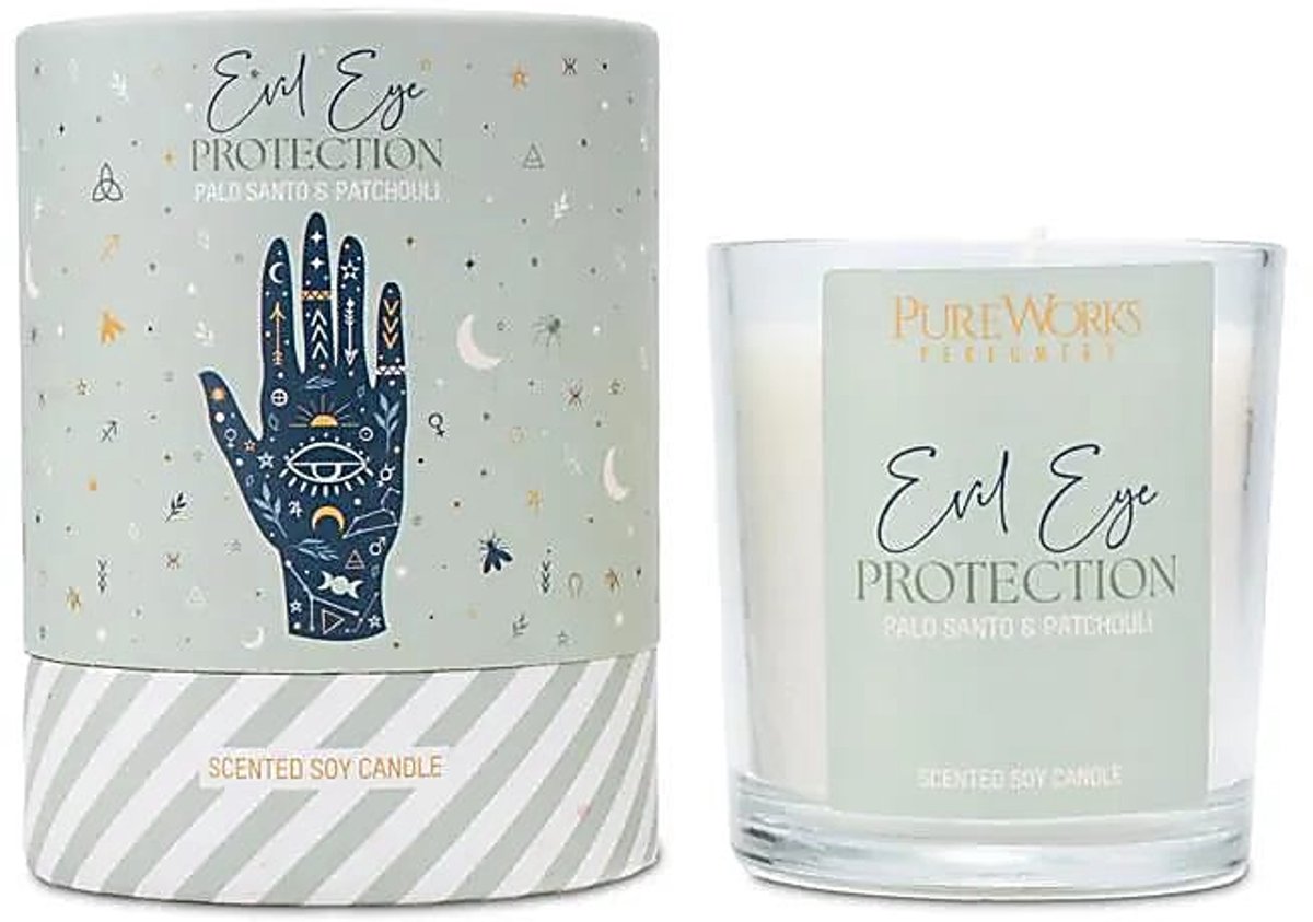 Pure works - evil eye protection - geurkaars - celestial magic - 20 branduren