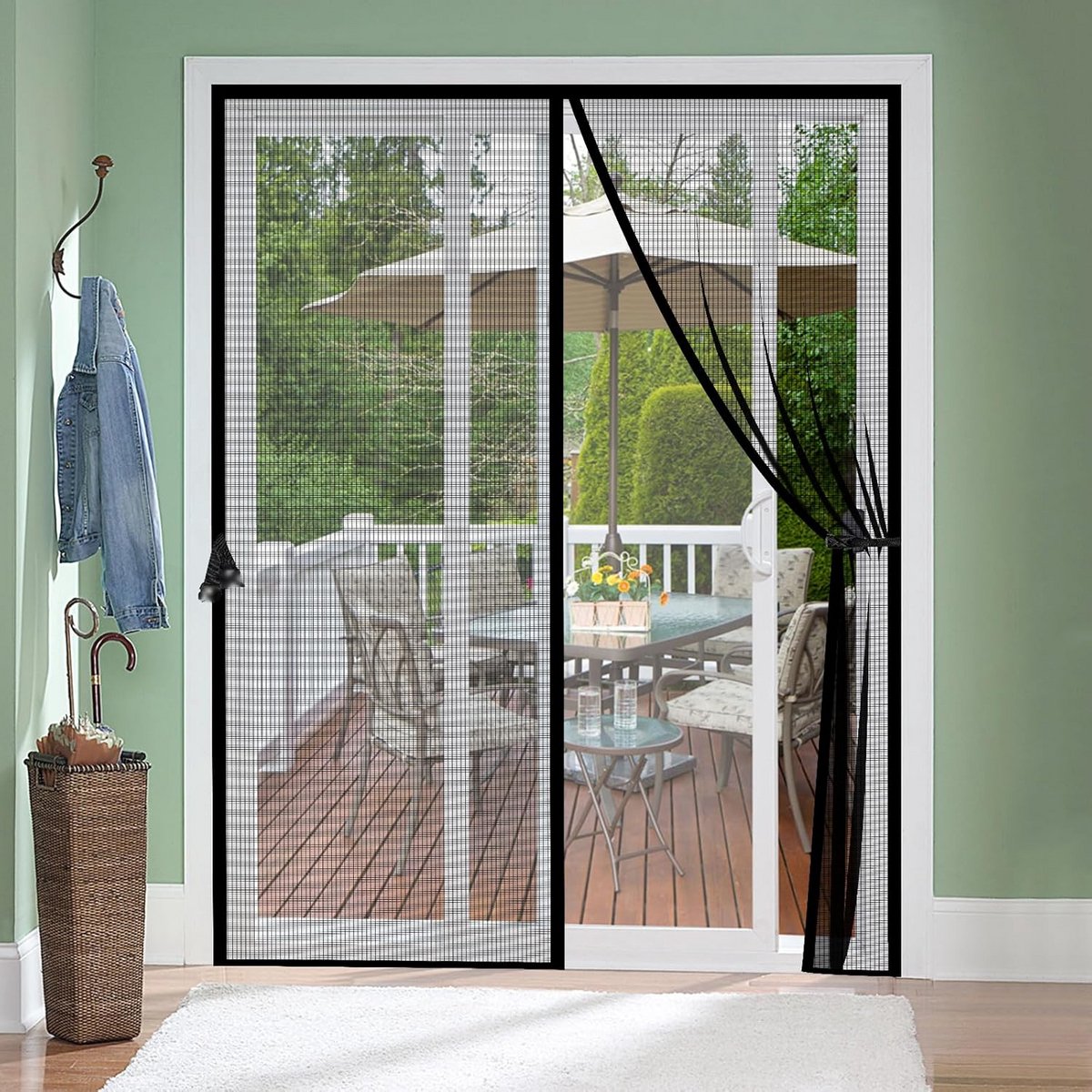 Magnetische Hordeur Glasvezel - Universeel Binnendeur & Openslaande Deur