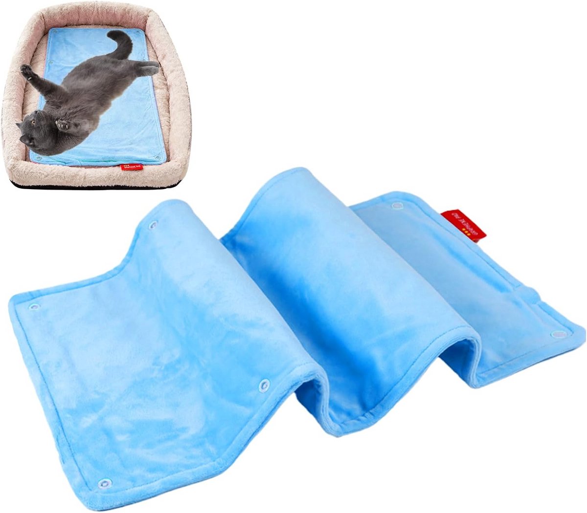 Verwarmingskussen USB Oplaadbaar 60x30 cm - Elektrische Hondendeken voor Katten & Puppy's - Waterdicht & Wasbaar