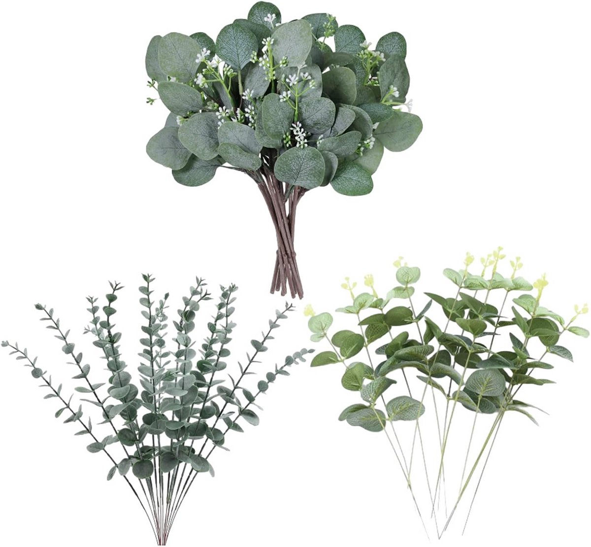 32 Stuks Kunstmatige Eucalyptus Takken voor Binnen en Buiten Decoratie