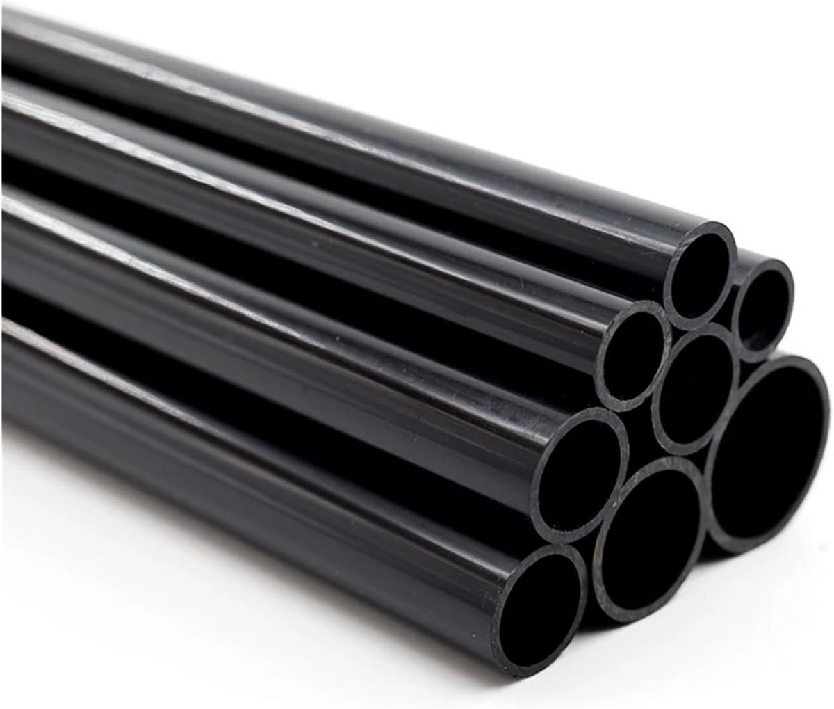 Zwarte PVC Harde Buis voor Tuinirrigatie en Aquarium - Diverse Diameters