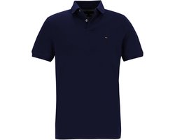 Tommy Hilfiger - Poloshirt Regular Donkerblauw - Regular-fit - Heren Poloshirt Maat M