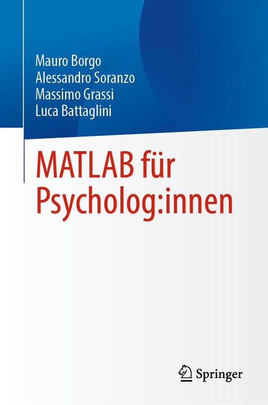 Psychology (German Language) - MATLAB für Psycholog:innen - cover