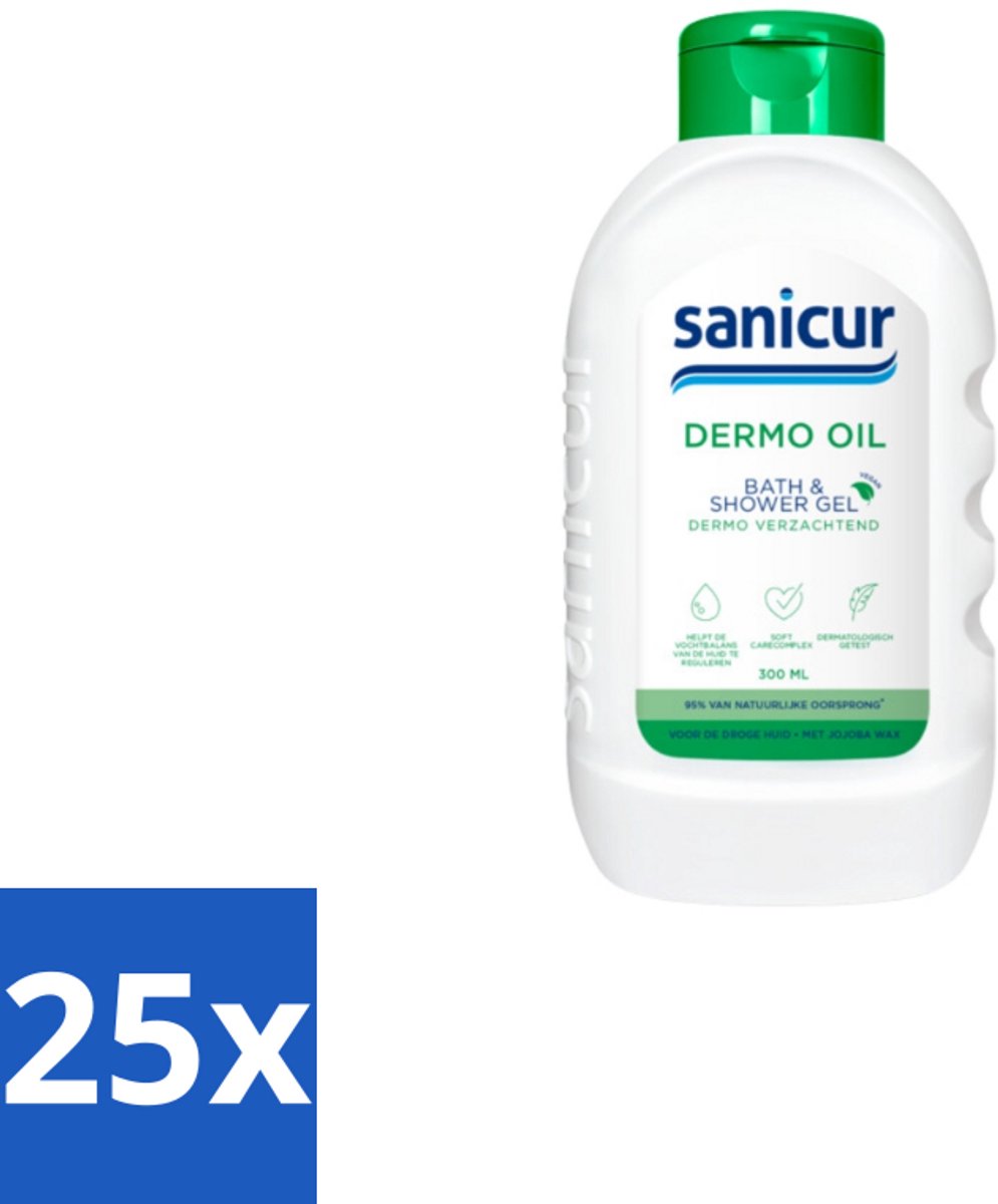 Sanicur Bath & Showergel Dermo-Oil 300 ml - Bulkverpakking - 25 stuks