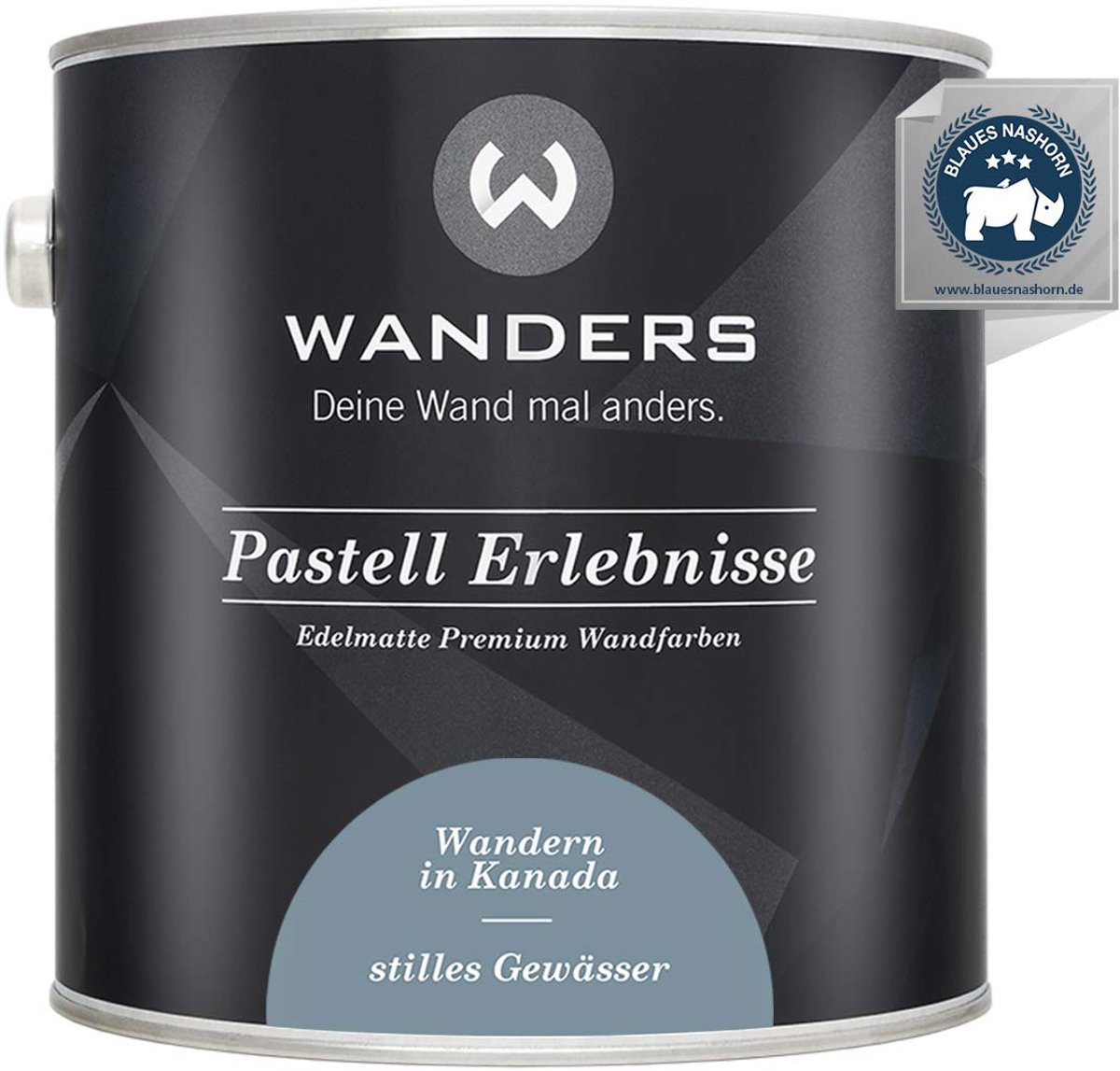 Wanders Muurverf - Edelmatte Krijtverf voor Hout en Meubels - Zacht Blauwgrijs - 2,5L