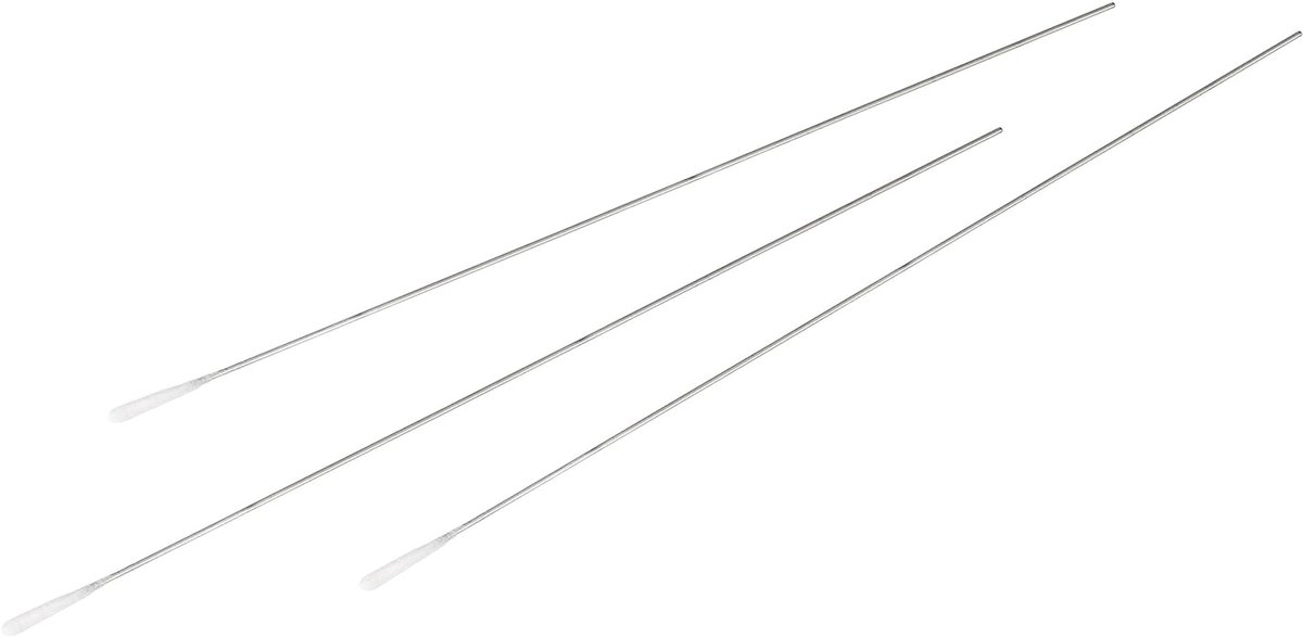 Wattenstaafjes met aluminium steel 150 mm, kop 2 mm - 100 stuks