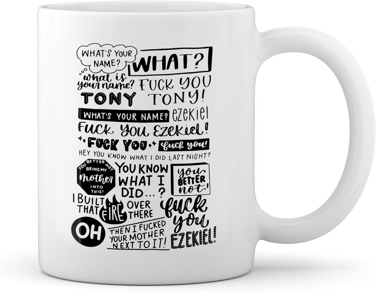 Grappige Witte Koffiemok met Meme Design Perfect Cadeau