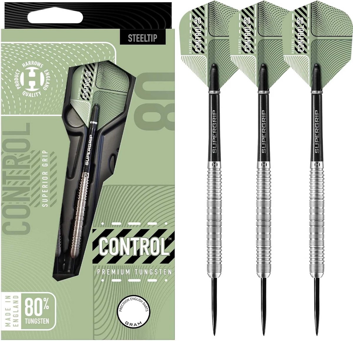 Dartpijlen Set - Stalen Darts - Precisie Werpen - 80% Tungsten Materiaal - 22-25 Gram - Zilver