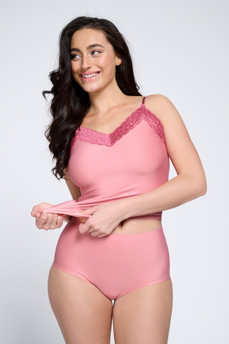 Ten Cate Secrets high waist met kant rose pink voor Dames | Maat S