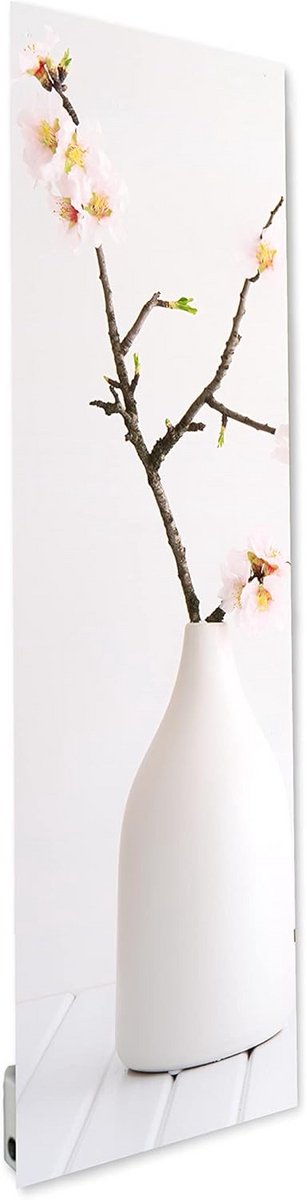 Elektrische Design Wandverwarming - Strak Profiel - 500W - Stille en Energiezuinige Paneelverwarming met Bloemenprint