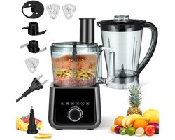 Keukenmachine met 2,5 liter Kom – Professionele Voedselverwerker voor Snijden, Hakken, Pureren & Deeg – Voor Thuis & Horeca – EU-stekker