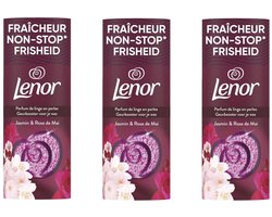 Lenor Geurbooster Jasmijn & Rose de Mai - 3 x 155 Gr Voordeelverpakking 36 Scoop