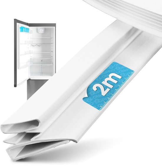 Universele Deurafdichting - Koelkast Rubber - Reparatie Afdichting - Op Maat Te Snijden - 2 Meter Lengte - Wit