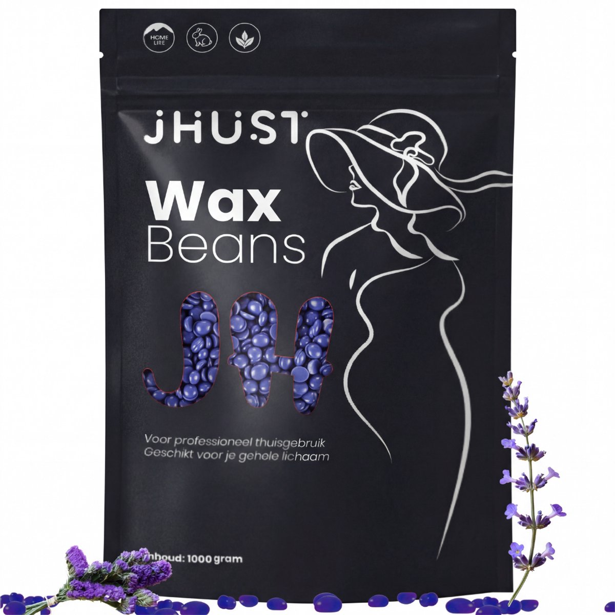 JHust® Wax Parels 1KG Lavendel - Wax Beans - Wax Bonen - Wax Korrels - Waxparels - Harskorrels - Hars korrels - Wax ontharen - Wax Pearls - wax parels ontharing - Hars bonen - Hard Wax Beans - Wax - Wax Parels - Hars parels - Kerstcadeau voor vrouwen