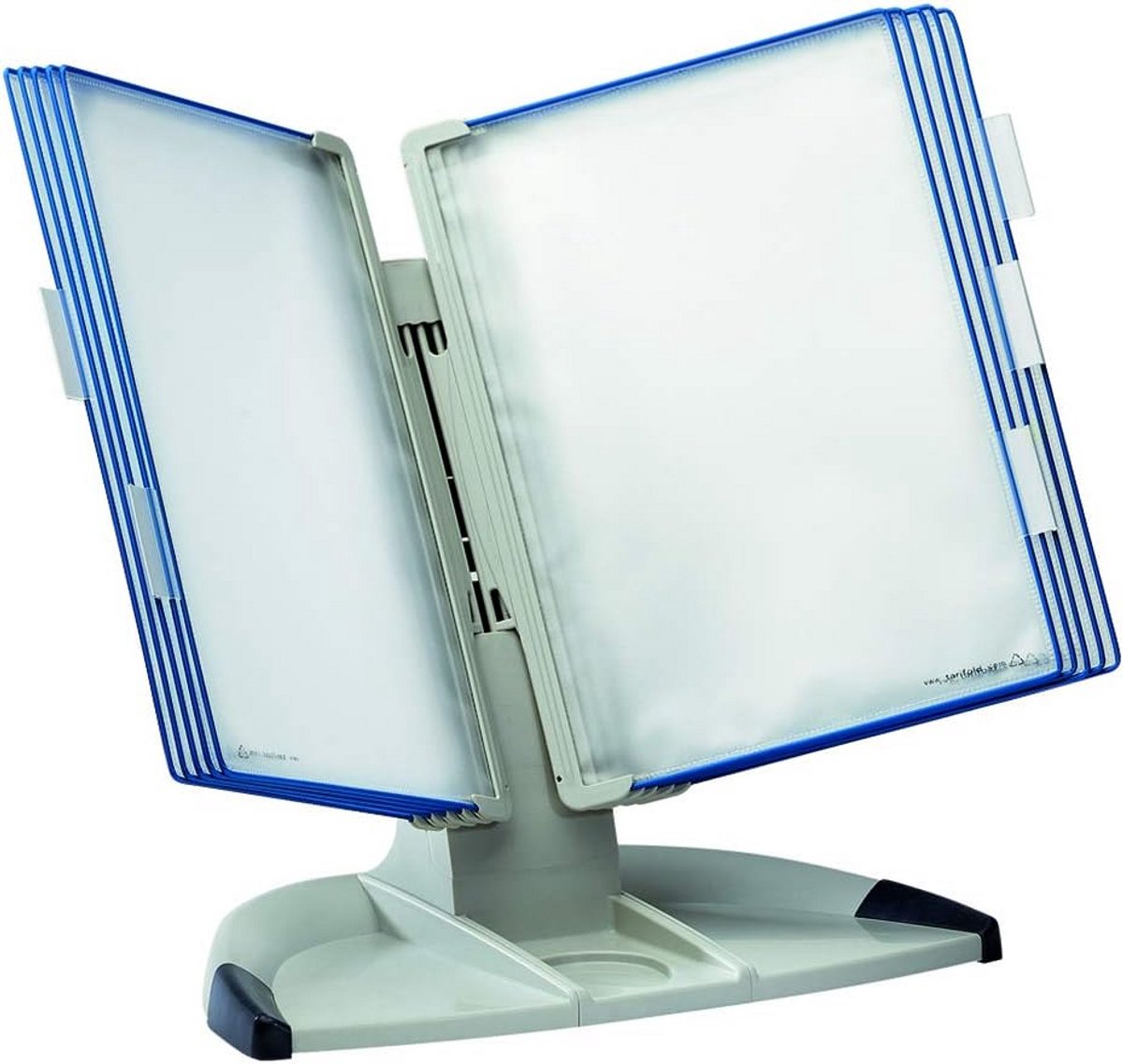 Bureau Display Standaard met 5 Index Tabs en 10 Zakken A4