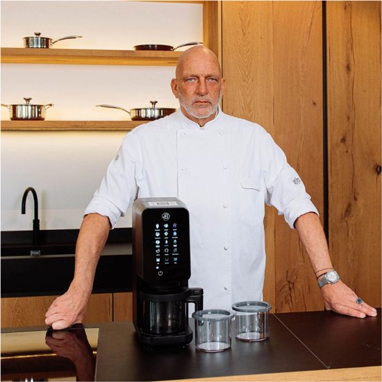 Herman den Blijker - IJsmaker 12-in-1 - Met 12 automatische programma’s - Inclusief 3 bekers van 500 ml - Digitaal display - 2500 RPM motor - Voor roomijs, sorbet, yoghurtijs en milkshakes — afbeelding 3