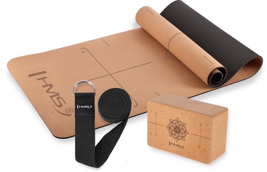 HMS YM11 Serie - Yogamat en Accessoires - Natuurlijke Materialen - Comfort - Stabiliteit