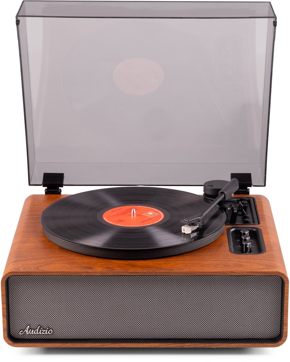 Premium platenspeler - Audizio Laredo - HiFi platenspeler met Bluetooth - LP speler - Houtlook