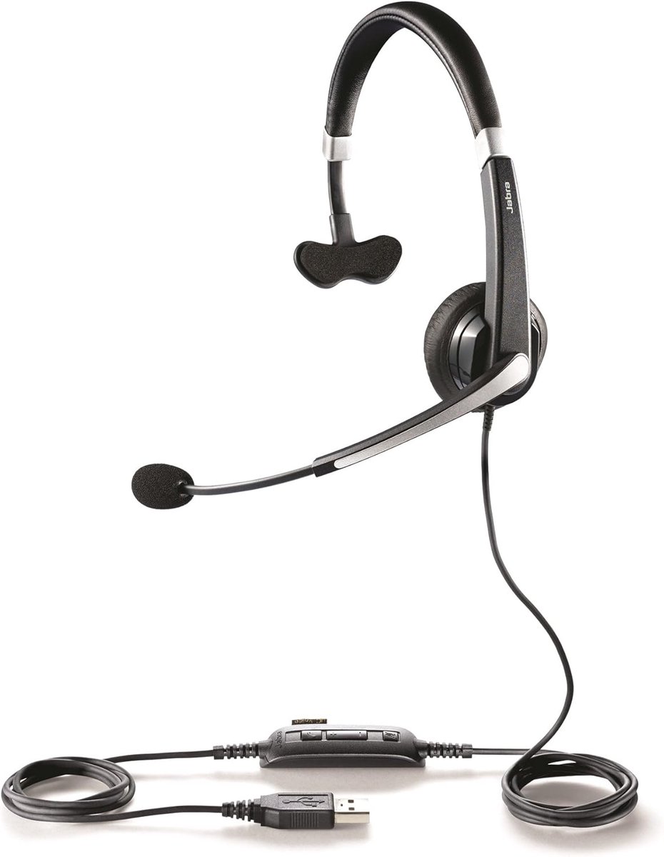 Comfortabele Mono USB Headset voor Zakelijk Gebruik en Thuiswerken