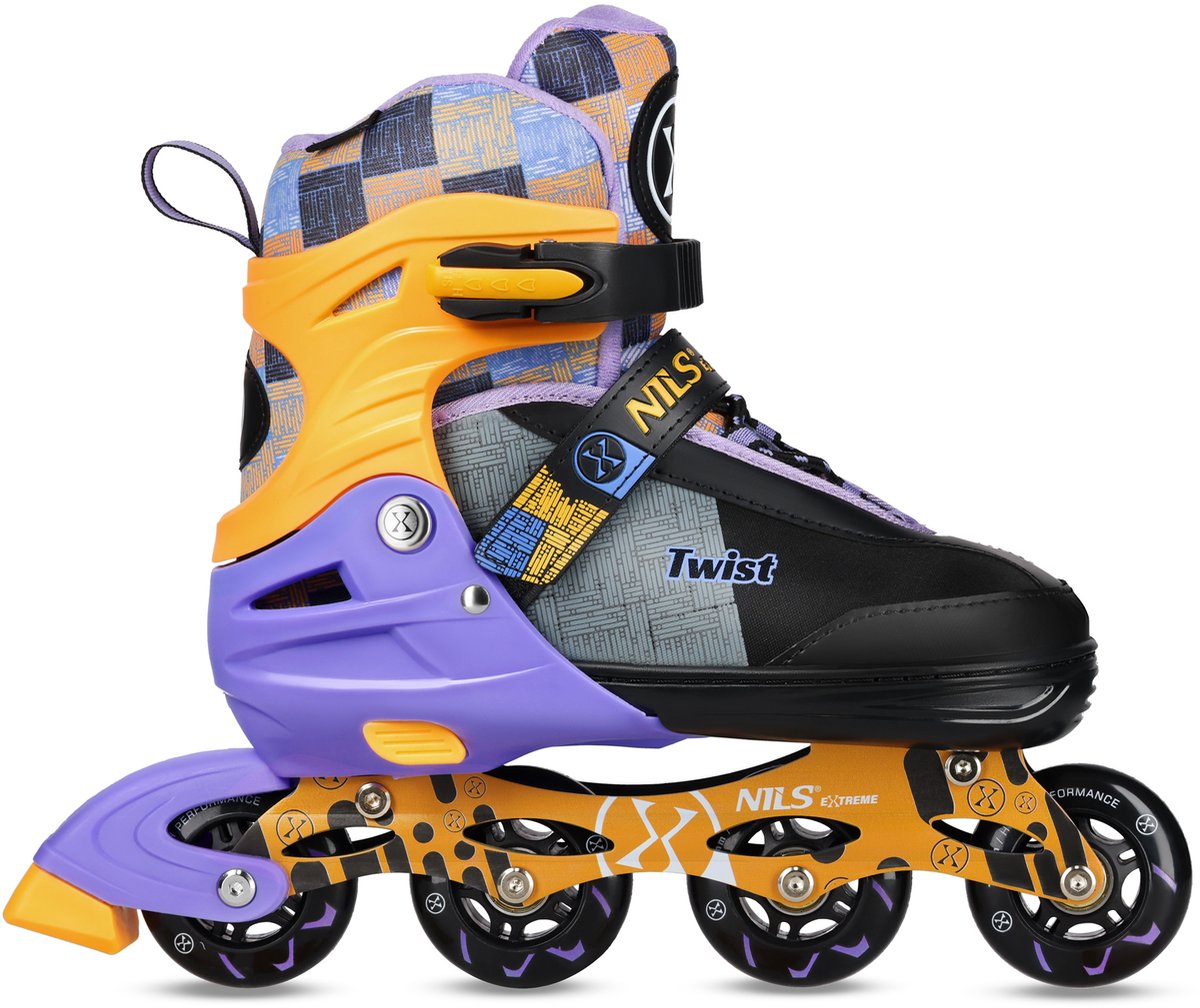 Nils Extreme Twist Inlineskates – Veiligheid Geel