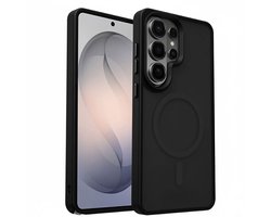 Hoesje Geschikt voor Samsung Galaxy S26 Ultra - Compatibel met MagSafe / Qi2 - Matte Beschermhoes - Back Cover met Magneet - Zwart