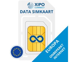 XIPO CONNECT - Data Only Simkaart Onbeperkt Internet EUROPA - 30 Dagen Unlimited 4G/5G Internet