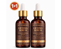 Lifting Serum Anti-Rimpel & Anti-Age botox– Collageen & Ginseng Gezichtsserum – Verstevigend en Hydraterend – Voordeelset 1+1 (2x 30 ml) – Sky Cosmetics