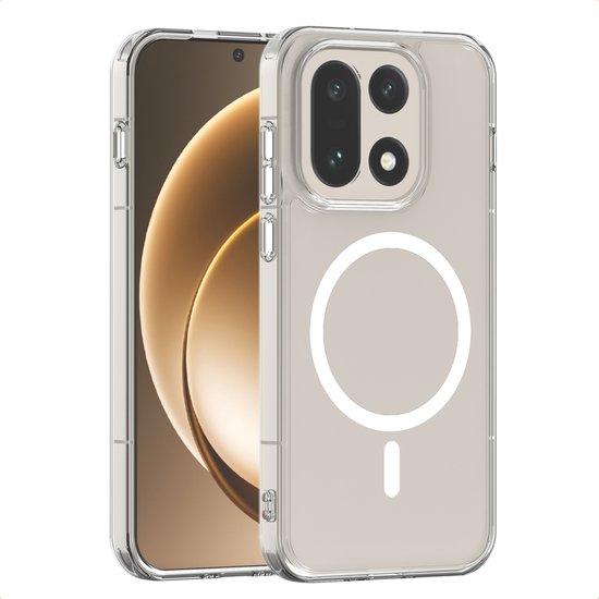Étui imoshion - Compatible avec OnePlus 15 - Housse de protection arrière avec Ring magnétique - Transparent