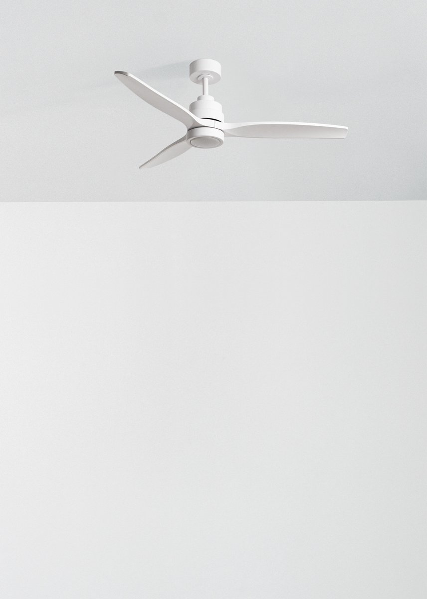 CREATE - Stille plafondventilator van 40 W met technische ABS-bladen, verkrijgbaar in verschillende maten - S - Met licht - Controller voor wandmontage - WIND STYLANCE – foto 3
