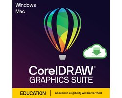 CorelDRAW Graphics Suite 2026 - Education Editie - Fotobewerking - Studenten & Docenten - Win/MAC Download