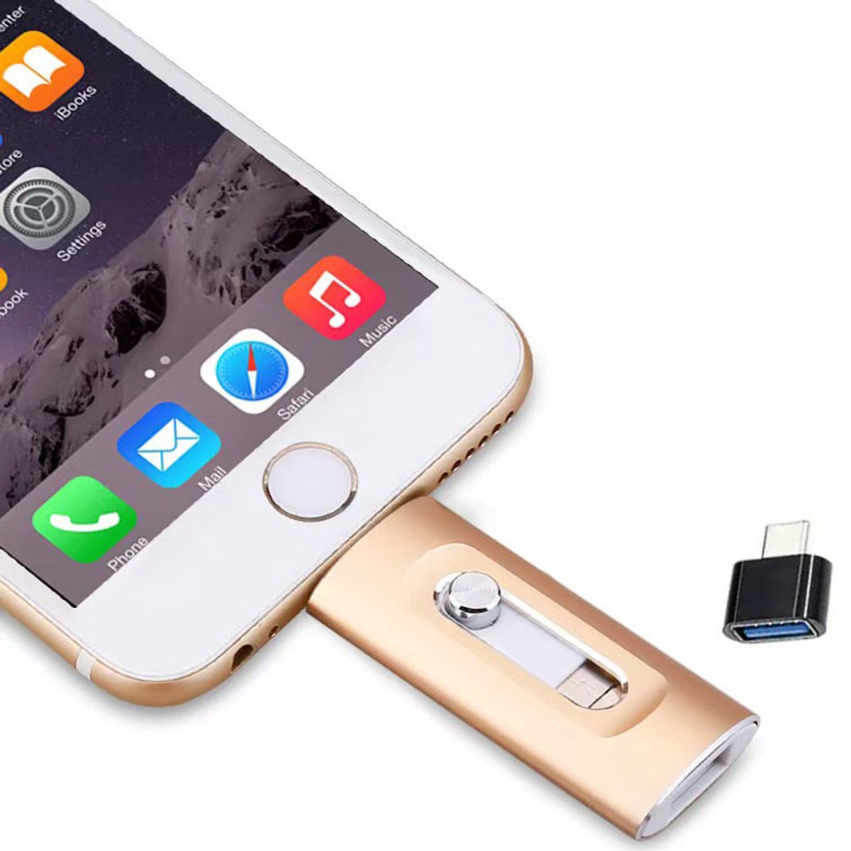 USB Stick voor iPhone - USB-stick - Lightning & Micro-USB - 256GB