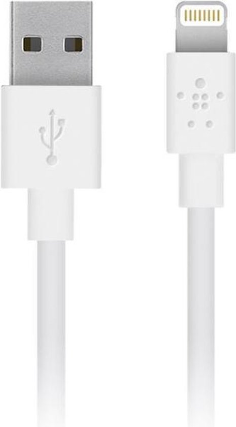 Belkin Apple iPhone Lightning naar USB-A kabel - 1 m - wit