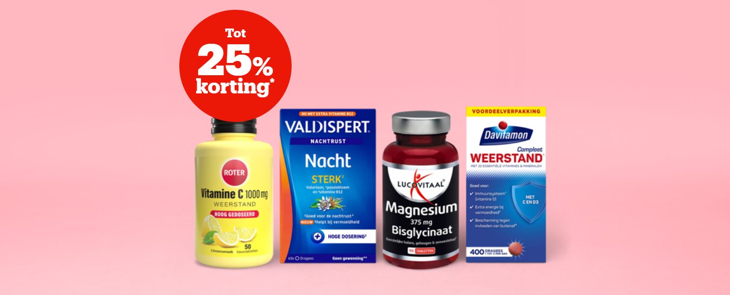 Tot 25% korting*