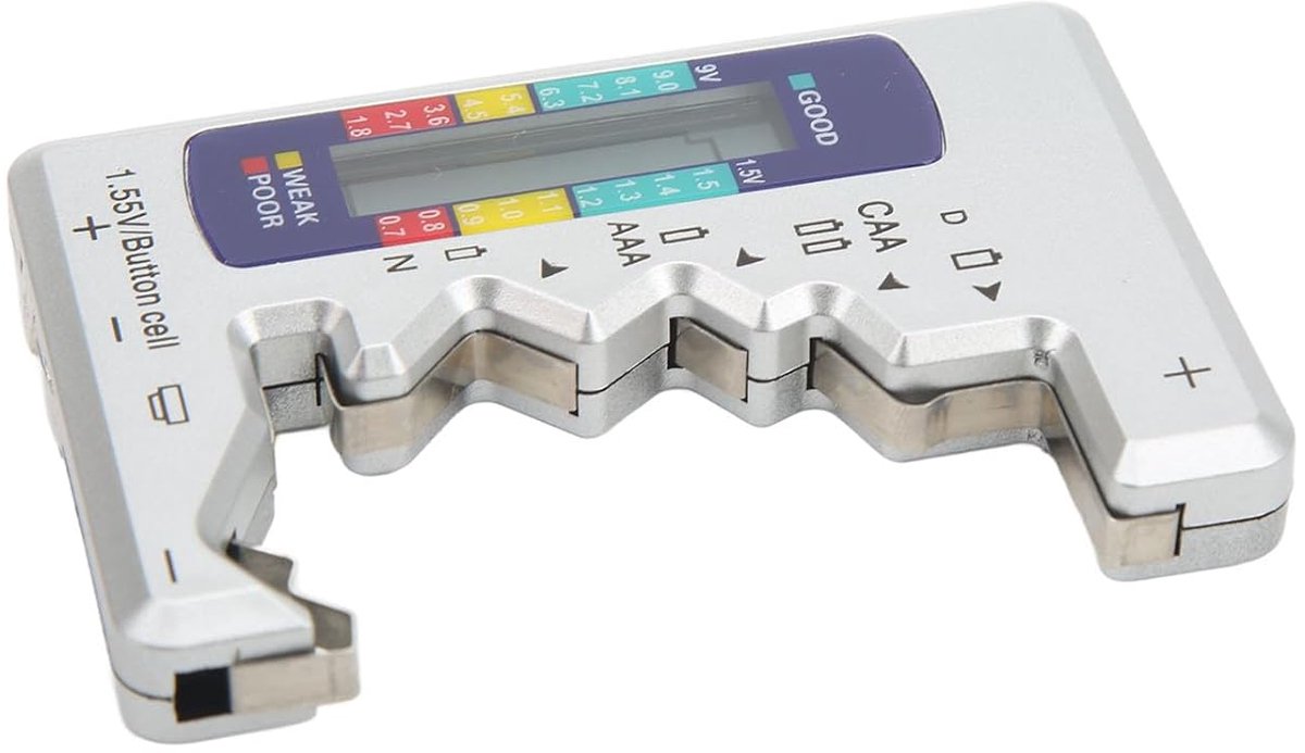 Universele Batterij Tester Capaciteitsmeter voor AA, AAA, C, D en Knoopcellen