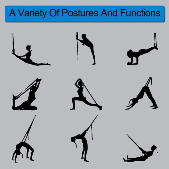Yogariem Stretching Verstelbaar - Flexibiliteitstrainer voor Yoga, Pilates, Ballet & Revalidatie met Deuranker — afbeelding 5