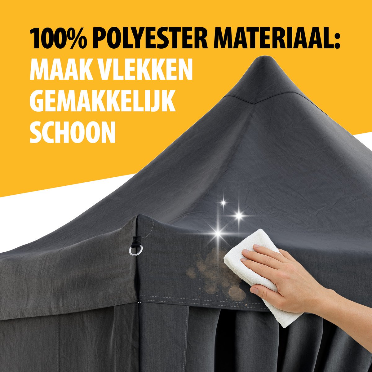 Tristar Partytent 3x3m PT-7810 Antraciet thumbnail 6