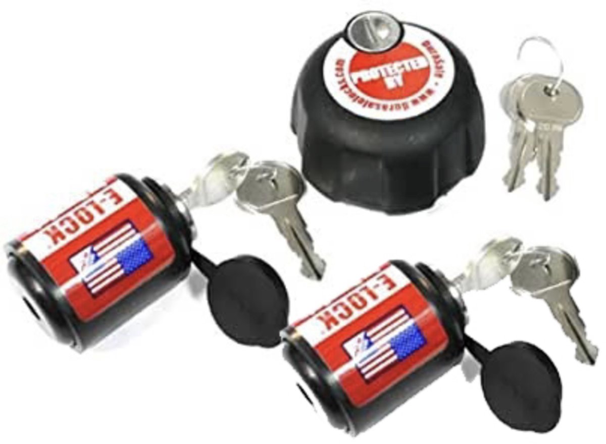 DuraSafe Combo EL6-2 - 2x E-Lock / RAM mount C ball, gelijksluitend