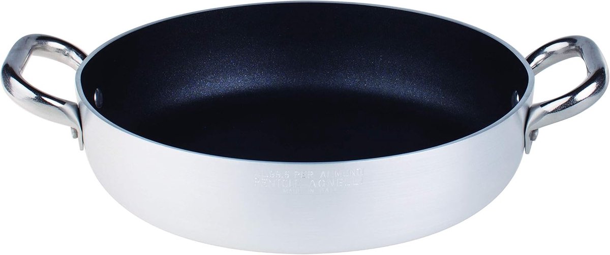 Professionele Aluminium Omeletpan 40 cm met Antiaanbaklaag en Dubbele Handgrepen