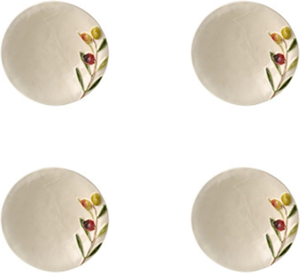 Set Schaaltjes - Dipschalen Kommetjes - Tafel Dekken - Handgeschilderd Reliëf - 125 cm
